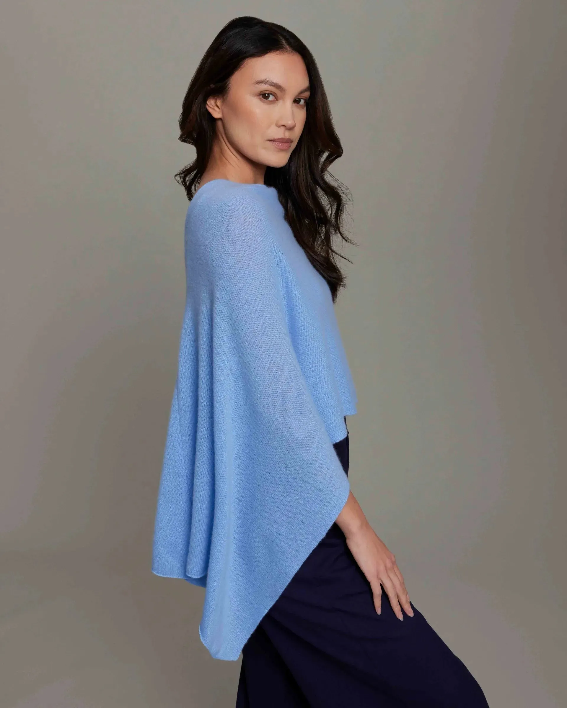 100% Cashmere Dress Topper Poncho