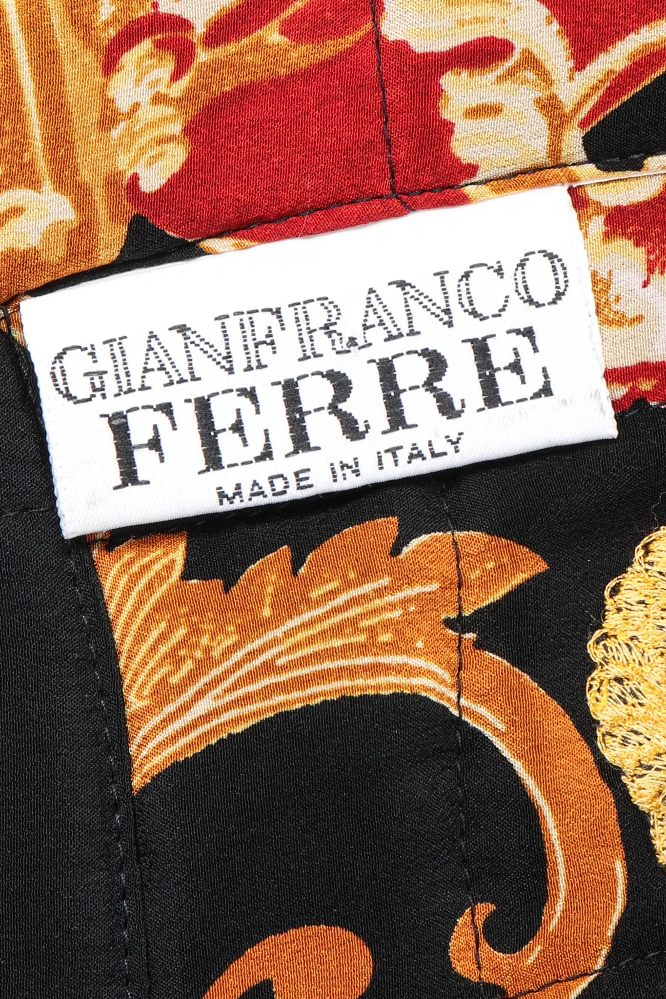1992 A/W Baroque Chinoiserie Quilted Skirt & Wrap Set