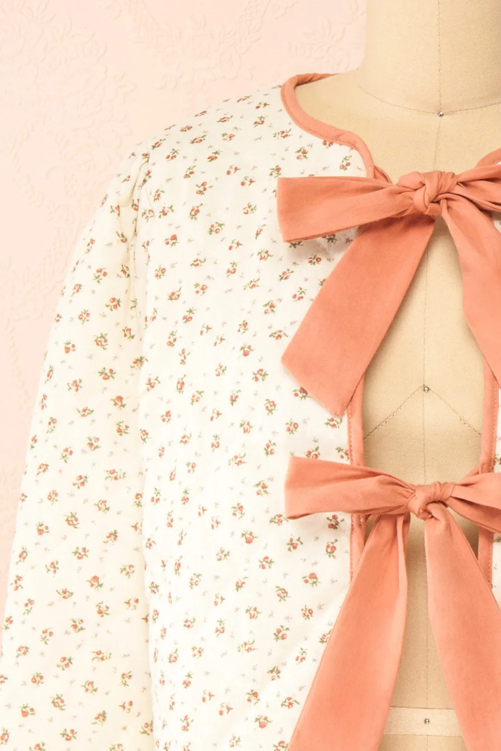Alaisima | Floral Quilted Jacket w/ Bows