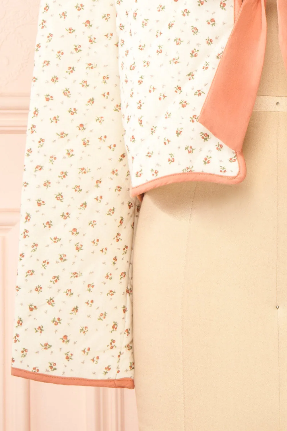 Alaisima | Floral Quilted Jacket w/ Bows