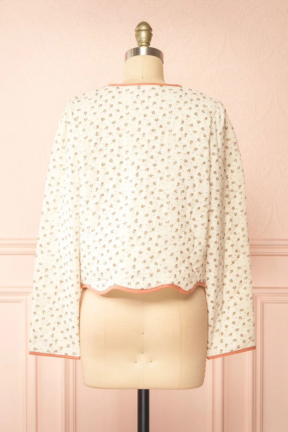 Alaisima | Floral Quilted Jacket w/ Bows