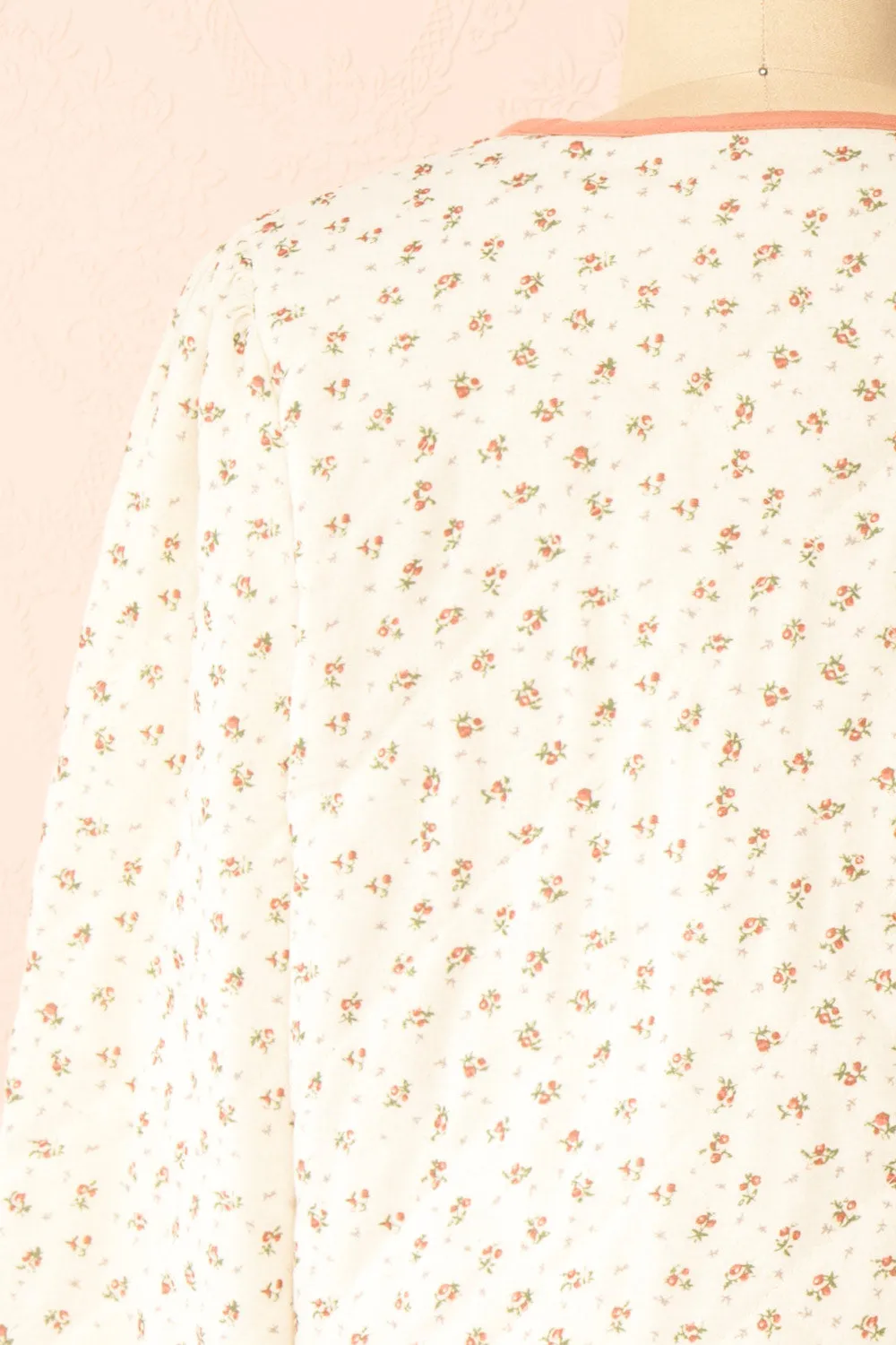 Alaisima | Floral Quilted Jacket w/ Bows