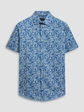 Bugatchi - Miles Short Sleeve Modern Fit Shirt - OOOHCotton Tech - 8 way Stretch - DF9384F40