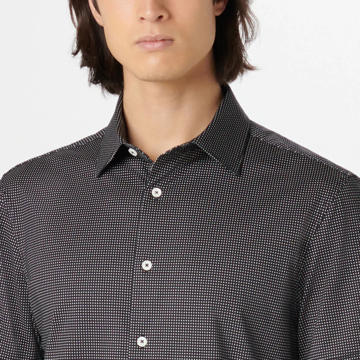 Bugatchi - Miles Short Sleeve Modern Fit Shirt - OOOHCotton Tech - 8 way Stretch - DF9516F40
