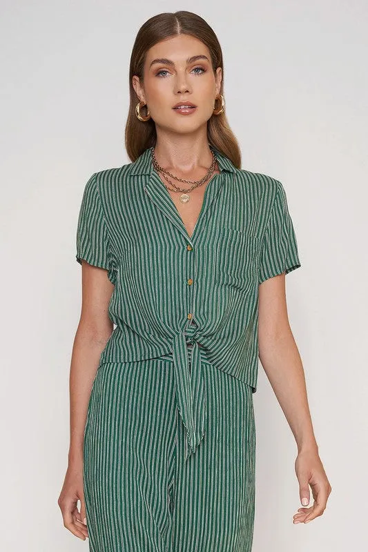 Evergreen Striped Top