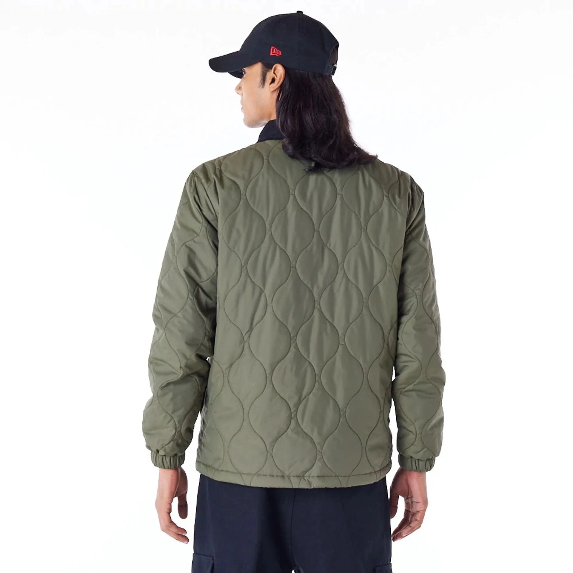 New Era Green Quilted Coach Jacket