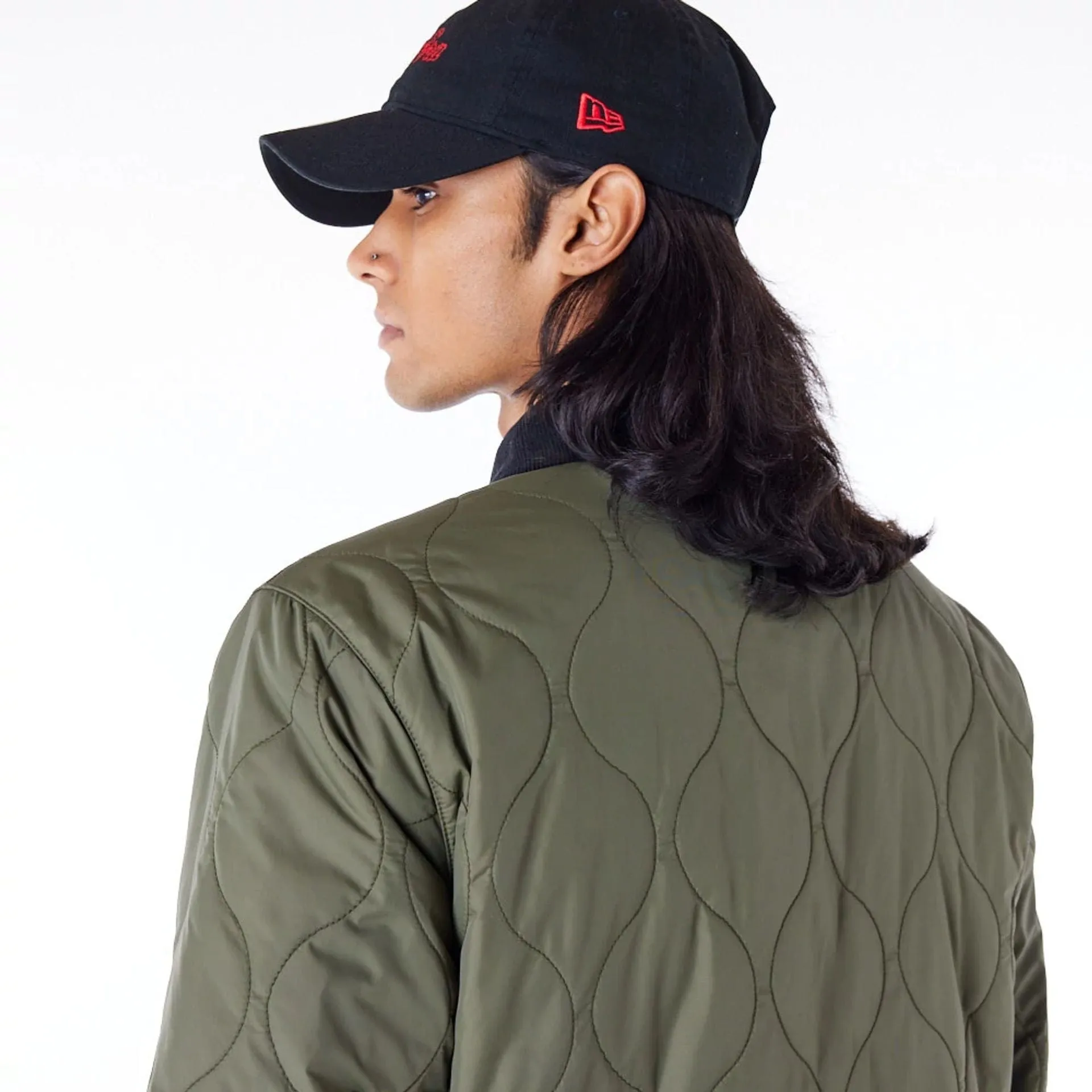New Era Green Quilted Coach Jacket